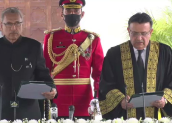 Justice Umar Ata Bandial was sworn in as the 28th Chief Justice of Pakistan during a ceremony held at Aiwan-i-Sadr in Islamabad. He will be the country's 28th Chief Justice.