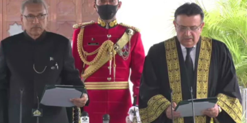 Justice Umar Ata Bandial was sworn in as the 28th Chief Justice of Pakistan during a ceremony held at Aiwan-i-Sadr in Islamabad. He will be the country's 28th Chief Justice.