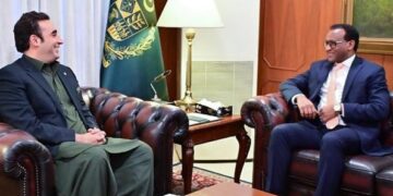 Minister Bilawal Bhutto welcomes Ethiopian ambassador for opening embassy in Pakistan (image courtesy: Facebook)