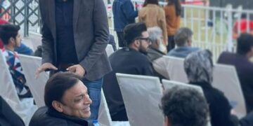 Shoaib Akhtar visits rawalpindi stadium to express support for Pakistan team (Image Courtesy: Facebook)
