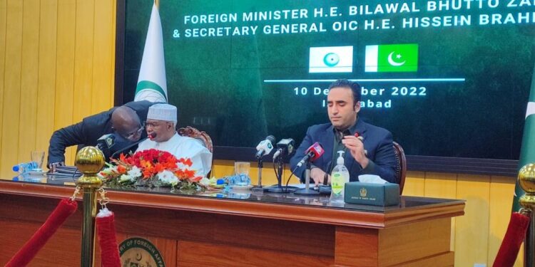 Hissein Brahim Taha meets Pakistan Foreign Minister Bilawal Bhutto Zardari