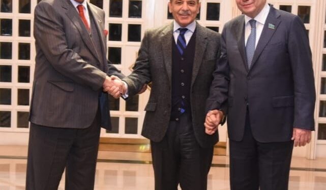 PM Sharif welcomes 9-member delegation of Kazakhstan; discusses bilateral ties between both nations (Image Courtesy: Facebook)