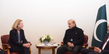PM Sharif met Deputy Administrator USAID, Isabel Coleman; discusses several topics of concern (Image Courtesy: Facebook)