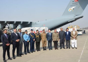 PM Sharif gave greenlight to cargo plane carrying relief goods of 20-tonnes for Turkish quake-victims (Image Courtesy: Facebook)
