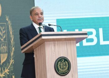 PM Sharif distributes cheques to successful applicants under Youth Business & Agriculture Loan Scheme (Image Courtesy: Facebook)