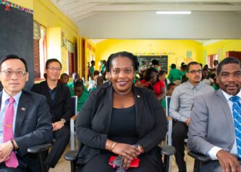 PM Terrance Drew attends launch ceremony of plastic recycling bin programme