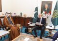 PM Sharif met Ambassador of Qatar Al-Sani; discussed ways to boost bilateral ties (Image Courtesy: Facebook)