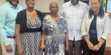 PM Roosevelt Skerrit meets friends from Boston- Jennifer Blanc, Claudia Douglas 