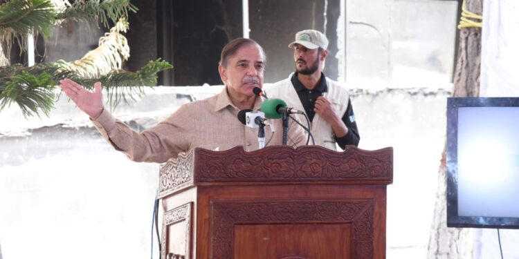 PM Sharif expresses sorrow over destruction caused by violent mob on May 9 protests (Image Courtesy: Facebook)