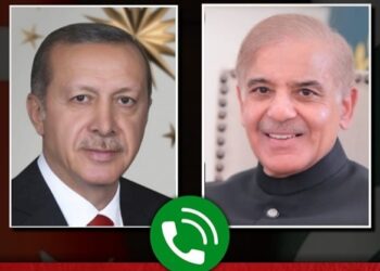 PM Sharif held telephone call with Prez Recep Erdogan, congratulates him on his re-election (Image Courtesy: Facebook)