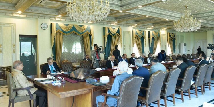 PM Sharif held high-level meeting on budget proposals regarding PSDP (Image Courtesy: Facebook)