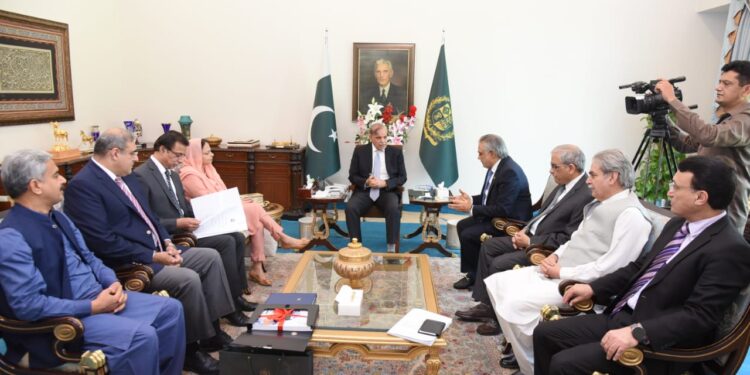 PM Sharif lauds economic team led by FM Dar for stability of Pakistan economy (Image courtesy: Facebook)