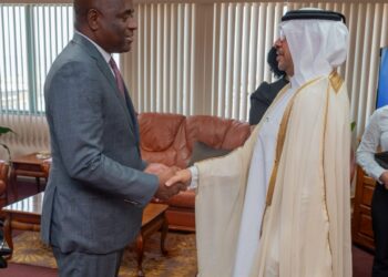 PM Roosevelt Skerrit welcomes Ambassador of Qatar Awad Abdullah to Dominica