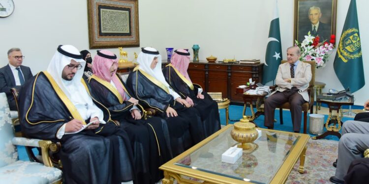 PM Sharif welcomes Saudi Arabia delegation, asks to take advantage of investment in Pakistan (Image Courtesy: Facebook)