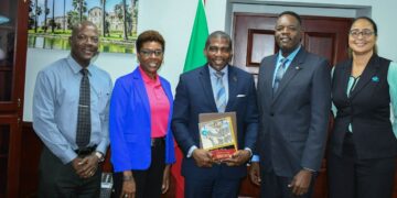 PM Terrance Drew meetings CXC Registrar and CEO Dr Wayne Wesley