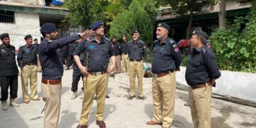 RPO Malakand Muhammad Ali Khan visits Police Station in Darosh, reviews security concerns (Image Courtesy: Facebook)