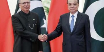 Prez Alvi extends grief over passing away of former Chinese Premier Li Keqiang (Image Courtesy: Twitter/President of Pakistan)