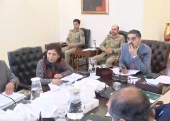 Caretaker PM held review meeting on progress of privatization of PIA (Image Courtesy: Twitter/Pakistan PMO)