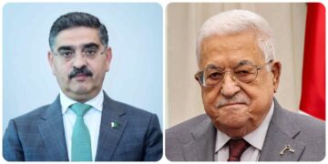 PM Kakar calls Palestinian President Mahmoud Abbas to talk about ongoing war
