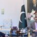PM Kakar meets CM Arshad Hussain Shah, asks to assists EC to hold free, fair elections (Image Courtesy: Twitter/PMO Pakistan)