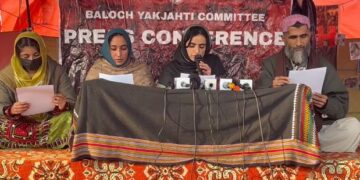 'Protest camps would be set up in front of UN offices', says Dr Mahrang Baloch (Image Courtesy: Twitter/@BalochYakjehtiC)