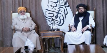 Maulana Rehman lifts issue of mistreatment of Afghan refugees during Afghanistan visit (Image Courtesy: Twitter)